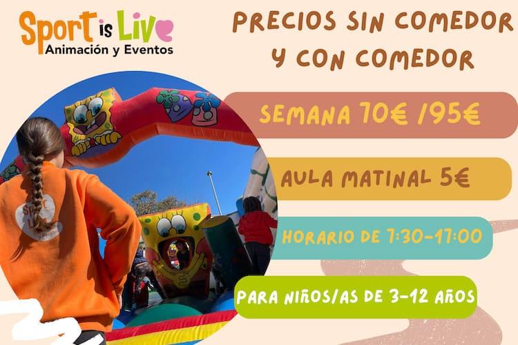 Campamento de verano para niños en Málaga con Sportislive