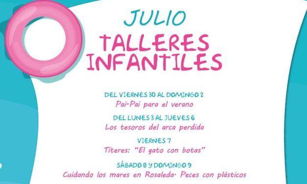 Talleres y teatro de títeres gratis para niños este mes de julio en el CC Rosaleda Málaga