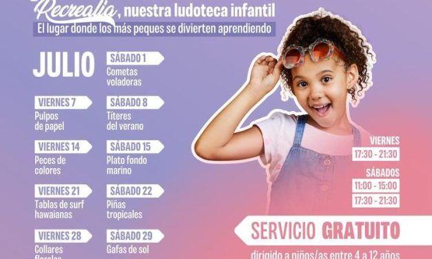 Actividades gratis en julio para niños en Recrealia, la ludoteca del CC Vialia Málaga