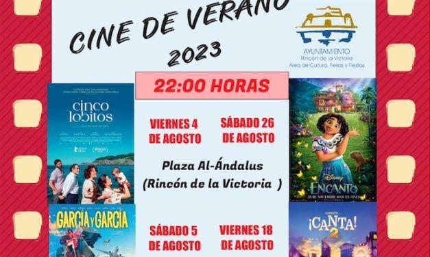 Cine de verano en Rincón de la Victoria gratis para toda la familia durante agosto