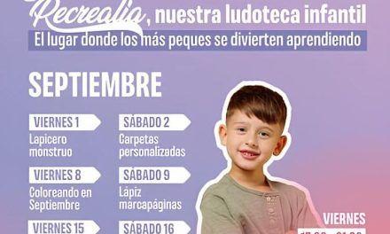 Actividades gratis en septiembre para niños en Recrealia, la ludoteca del CC Vialia Málaga
