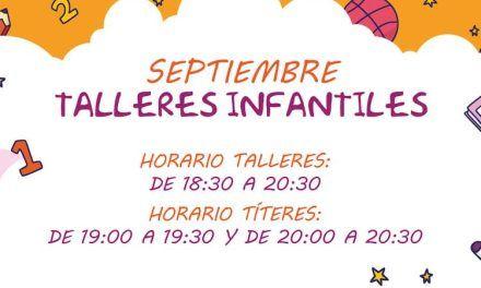 Talleres y teatro de títeres gratis para niños durante septiembre en el CC Rosaleda Málaga