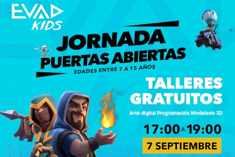 Talleres gratis de programación, arte digital y 3D para niños en Málaga con la jornada de puertas abiertas de EVAD Kids