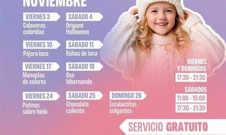 Actividades gratis en noviembre para niños en Recrealia, la ludoteca del CC Vialia Málaga