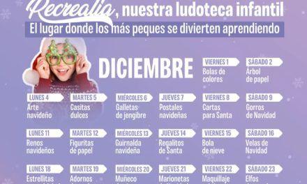 Actividades gratis en diciembre para niños en Recrealia, la ludoteca del CC Vialia Málaga