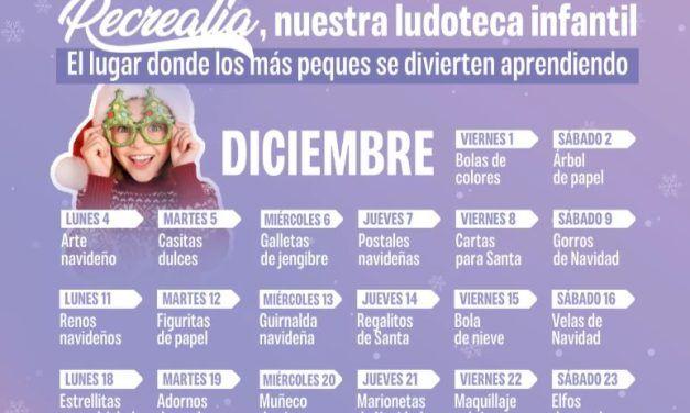Actividades gratis en diciembre para niños en Recrealia, la ludoteca del CC Vialia Málaga