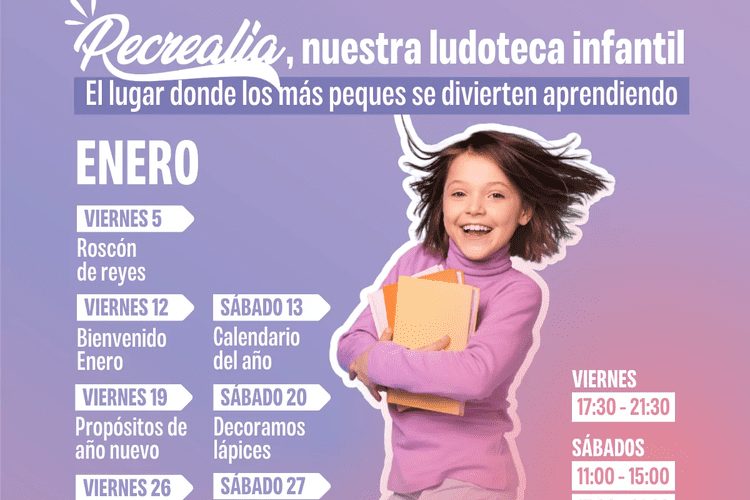En este mes de enero, los peques de la casa podrán disfrutar en Recrealia, la ludoteca infantil del Centro Comercial Vialia de Málaga. Niños y niñas de 4 a 12 años podrán participar en las múltiples actividades gratuitas organizadas por Vialia.