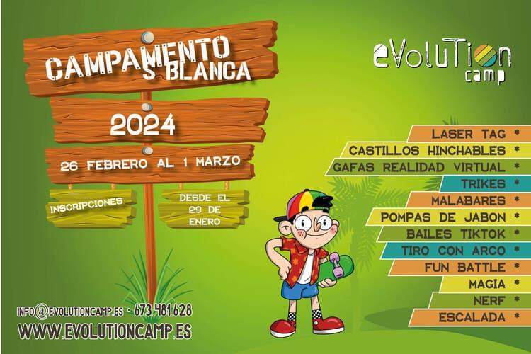 Ludoteca Laberinto organiza el campamento de Semana Blanca ‘Evolution Camp’ en el Colegio Puertosol de 9h a 14h.
