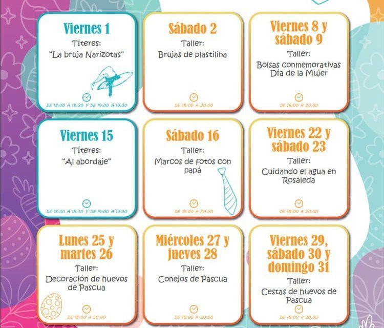Talleres infantiles gratis para niños en marzo del Centro Comercial Rosaleda
