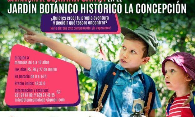 Campamento de Semana Santa infantil en el Jardín Botánico Histórico La Concepción