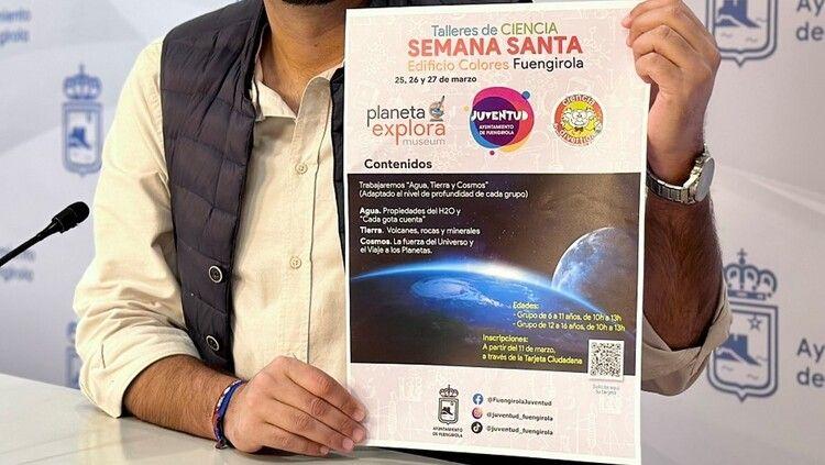 El Ayuntamiento de Fuengirola realiza en colaboración con Planeta Explora y Ciencia Divertida unos talleres de ciencia gratis para niños.