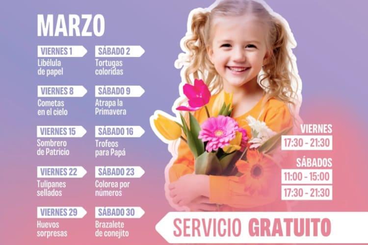 Actividades gratis para niños en Recrealia, la ludoteca infantil del Centro Comercial Vialia Málaga