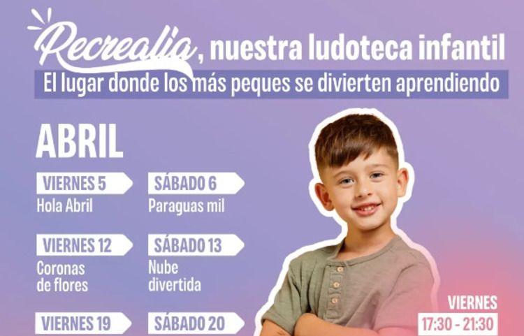 Los niños de entre 4 a 12 años podrán disfrutar de actividades gratis en Recrealia, la ludoteca del Centro Comercial Vialia de Málaga.