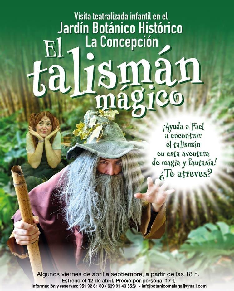 El Jardín Botánico Histórico La Concepción de Málaga organiza ‘El Talismán Mágico’, un ciclo de visitas teatralizadas para niños y niñas que les ayudará a concienciarse con el medio ambiente. Las sesiones dan comienzo desde el 12 de abril hasta septiembre de 2024.